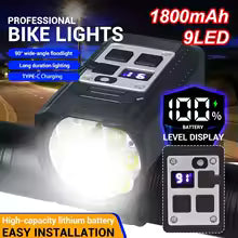 Luz de bicicleta con sensación de luz